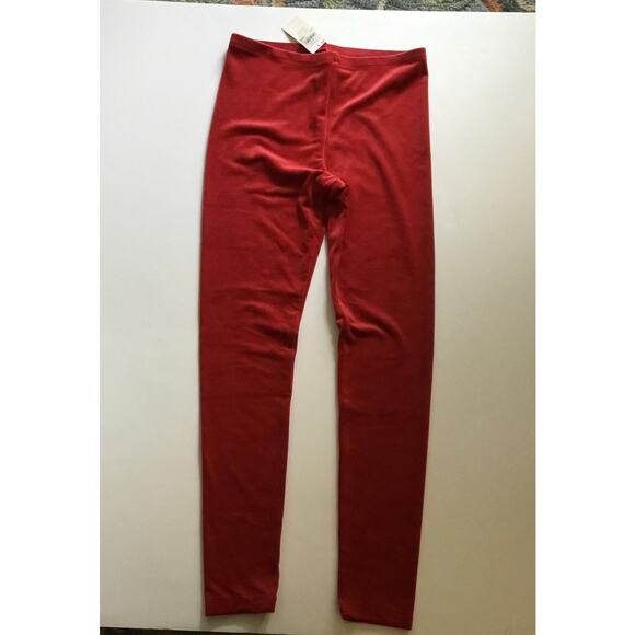 NWT Tea Collection velour leggings in Red Wagon - Picture 2 of 3